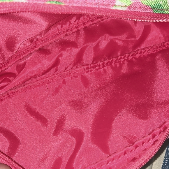 Lilly Pulitzer for Estee Lauder Cosmetic Bag with Pink Flowers - Picture 5 of 6